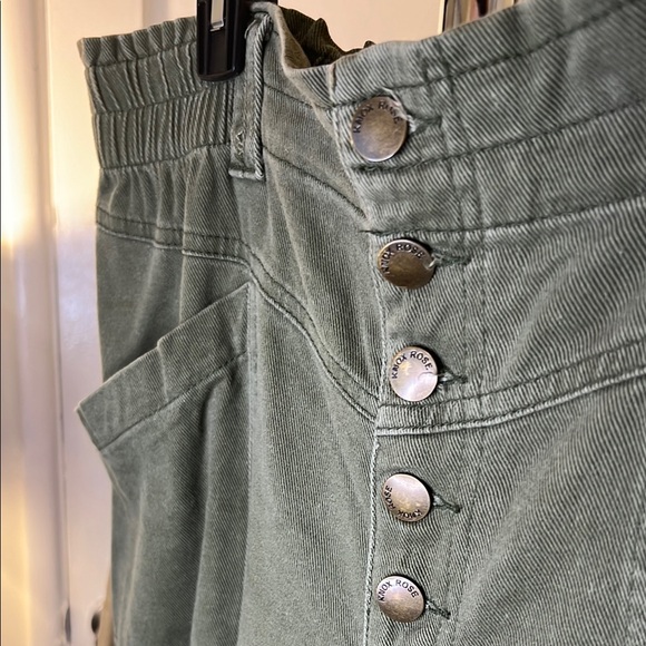 Knox Rose Target Olive Green High-Waisted Pants - Picture 2 of 7